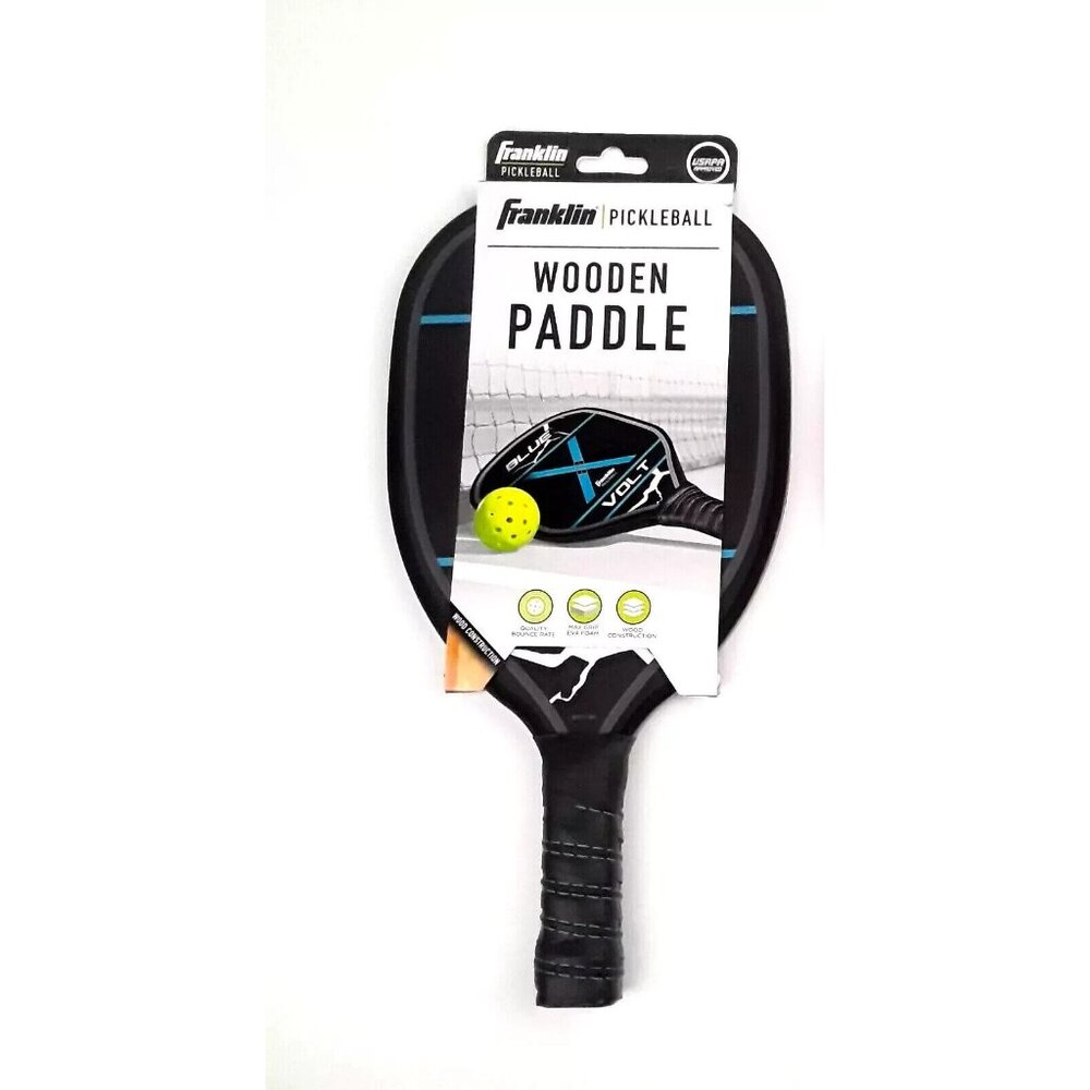 Franklin Sports Pickleball Wooden Paddles Blue Volt USAPA A1080AFA